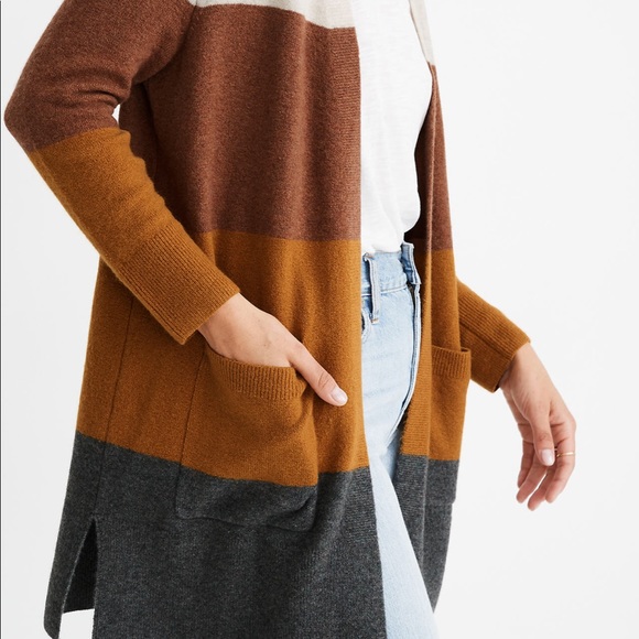 Madewell Kent Striped Cardigan - Picture 2 of 4